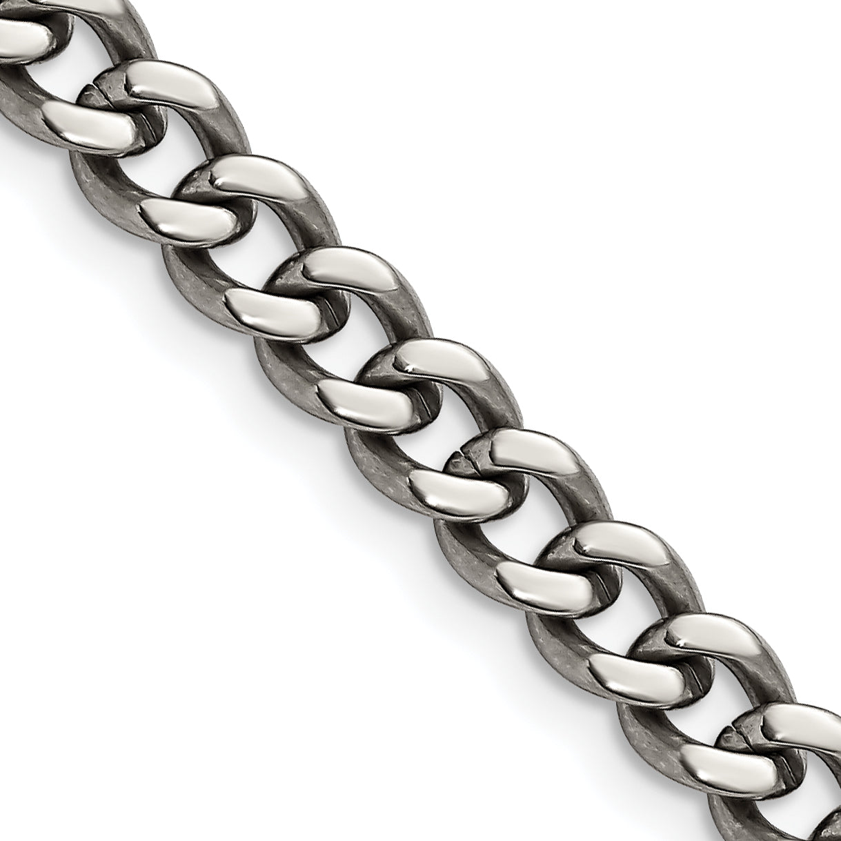 Chisel Titanium Polished 7.5mm 24 inch Curb Chain