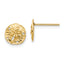 14K Sand Dollar Post Earrings