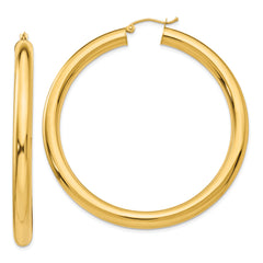 14k Polished 5mm Lightweight Hoop Earrings