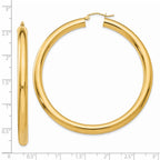 14k Polished 5mm Tube Hoop Earrings