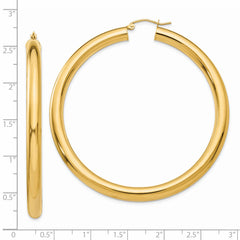 14k Polished 5mm Lightweight Hoop Earrings