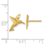 14K Hummingbird Earrings