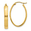 14k Lightweight Oval Hoop Earrings