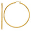 14K Knife Edge Diamond-cut Hollow Hoop Earrings
