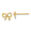 14k Gold Polished Bow Post Earrings