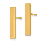 14k Polished 3mm Post Earrings