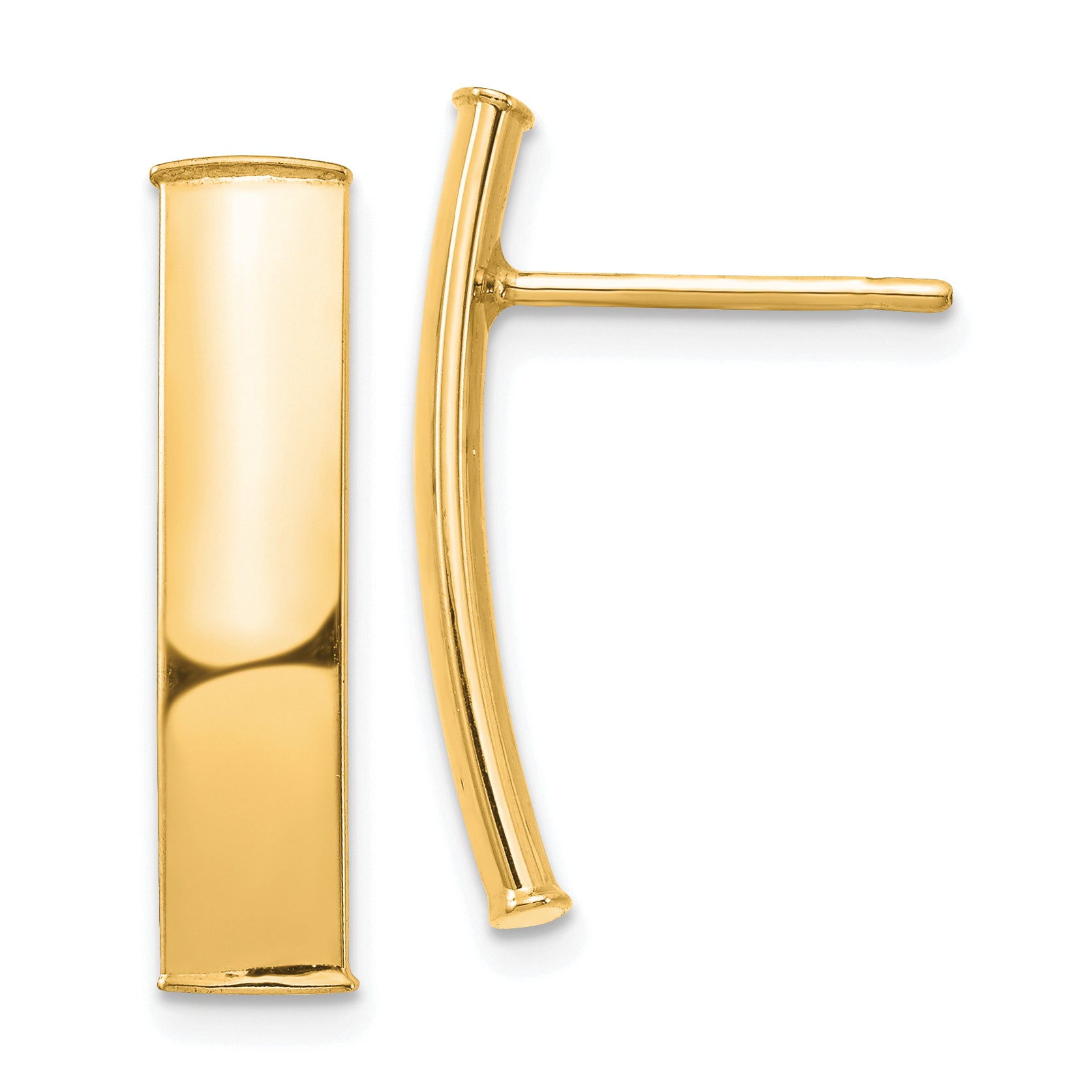 14k Polished 5mm Post Earrings Main image