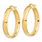 14k High Polished 5mm Hoop Earrings