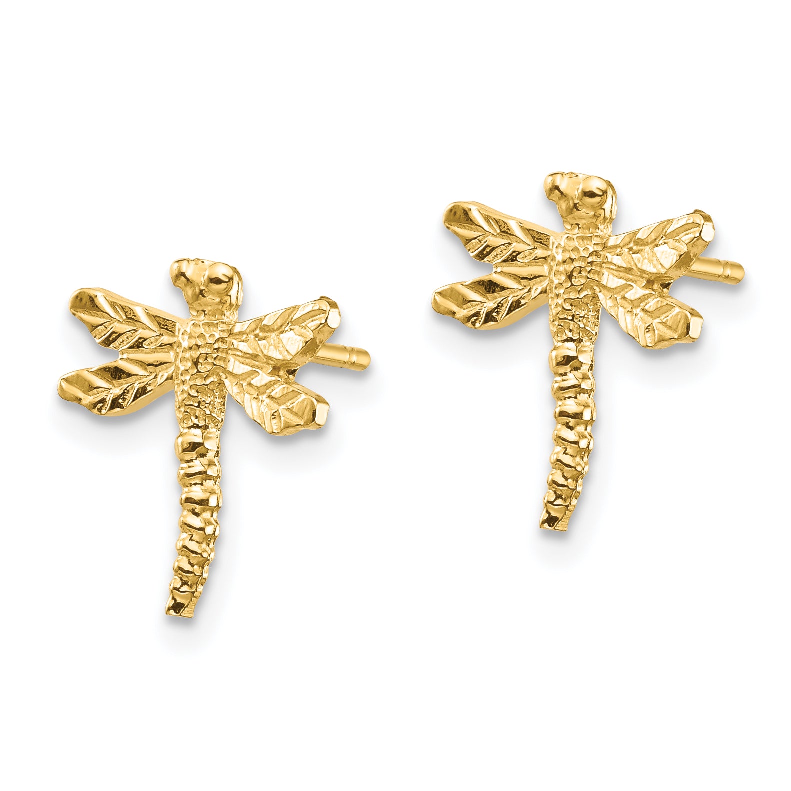 14K Dragonfly Post Earrings Secondary image