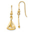 14K Sailboat Shepherd Hook Earrings