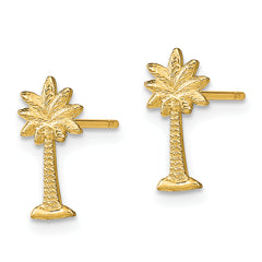 14k Palm Tree Post Earrings