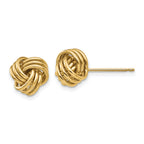 14k Polished Triple Knot Post Earrings