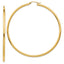14k Polished 2.25x70mm Round Tube Hoop Earrings