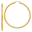 14k Diamond-cut Hoop Earrings