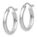 14k White Gold Hoop Earrings