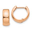 14K Rose Gold Hinged Hoop Earrings