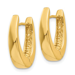 14k Polished Hinged Hoop Earrings