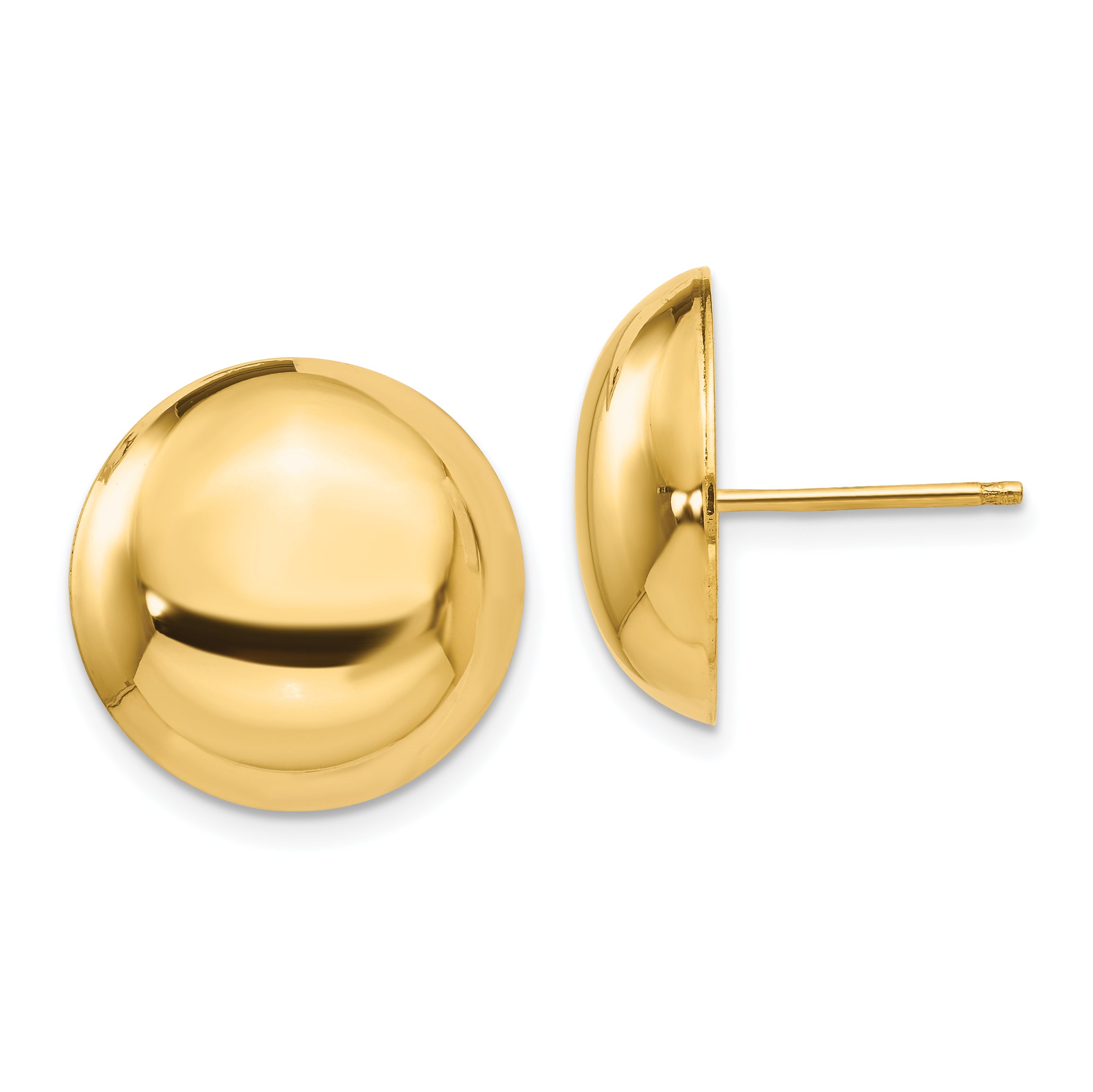 14k 15.50mm Button Post Earrings Main image