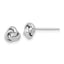 14k White Gold Polished Knot Post Earrings