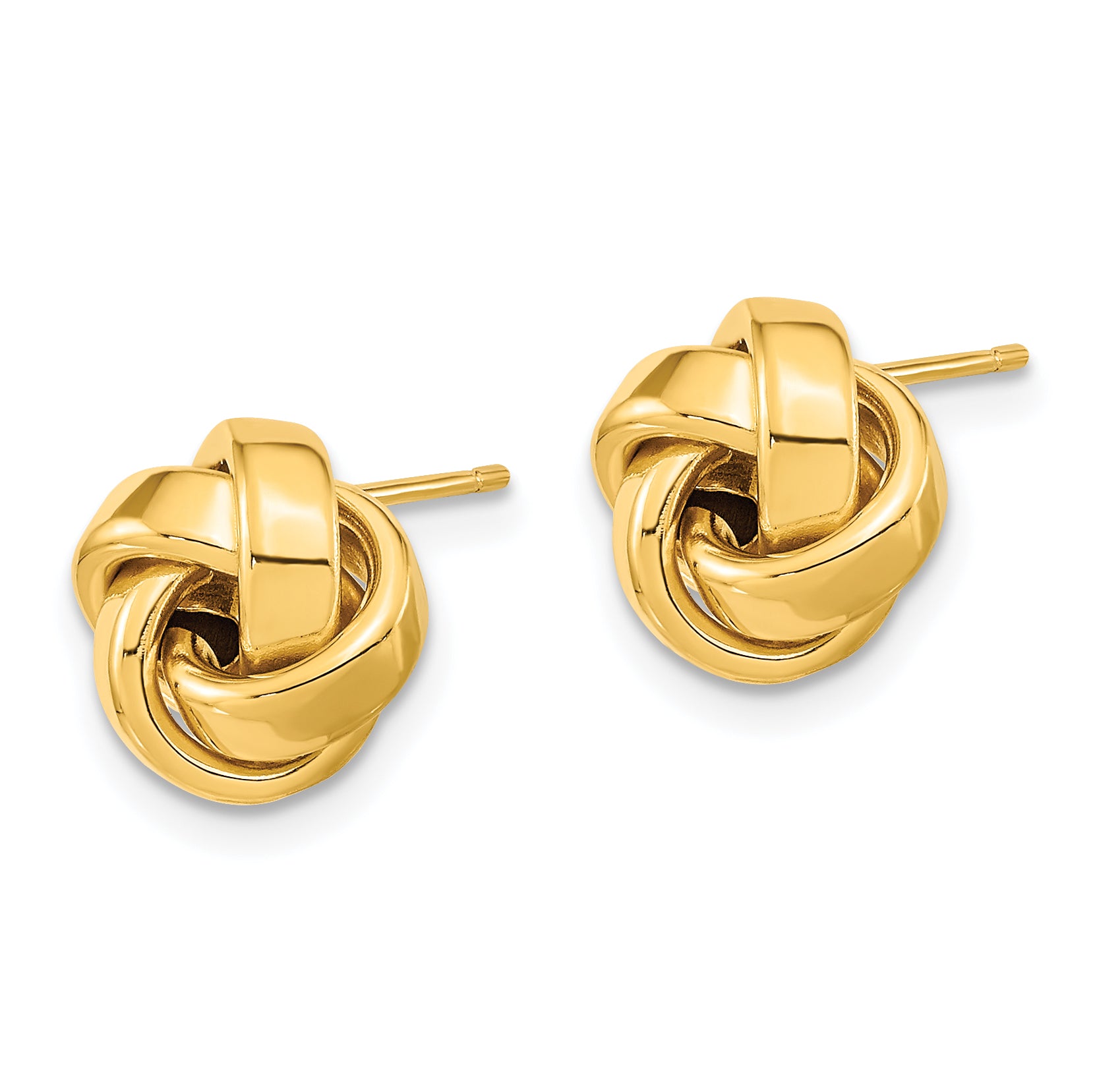 14k Polished Love Knot Post Earrings Secondary image