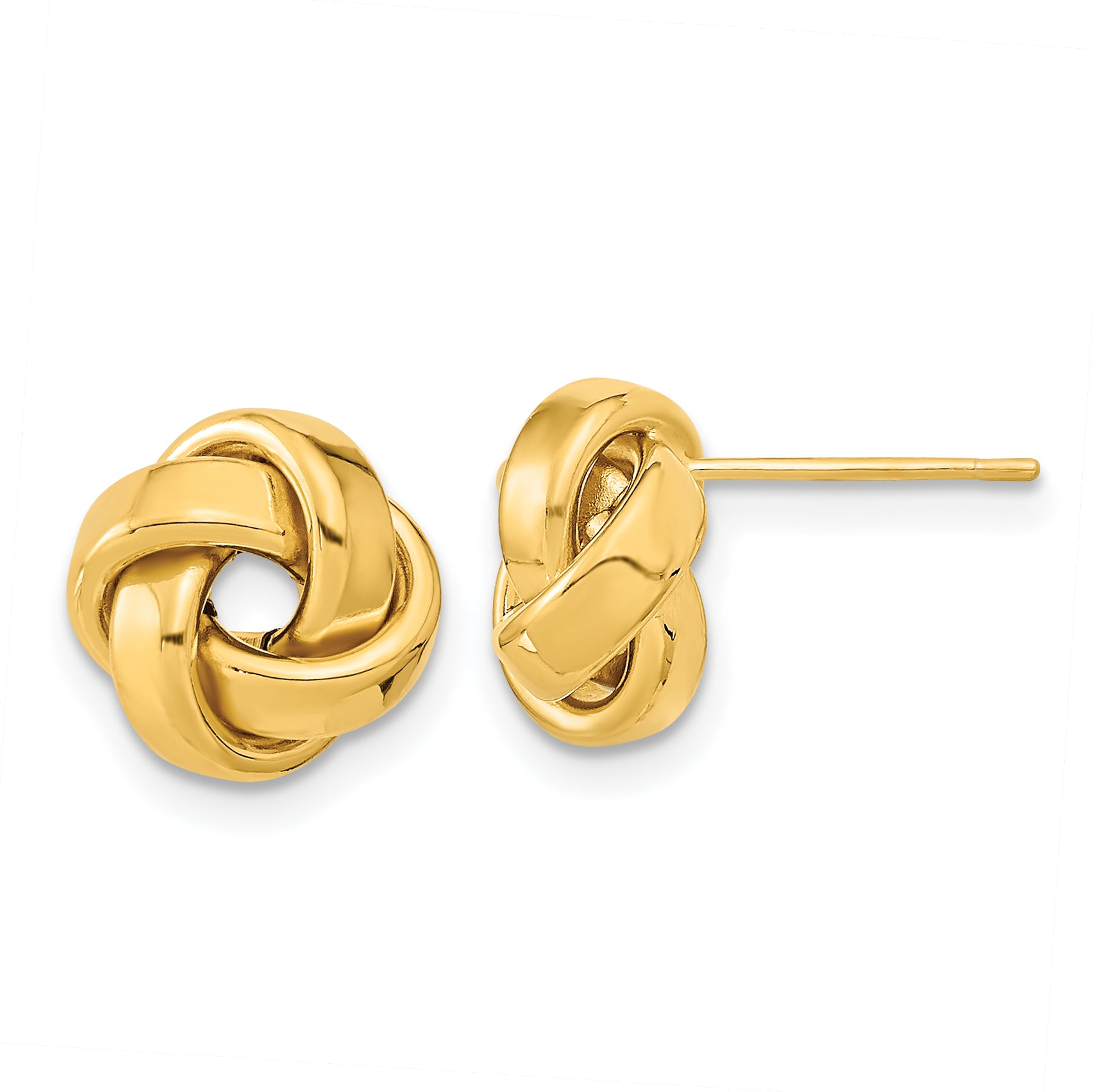 14k Polished Love Knot Post Earrings Main image