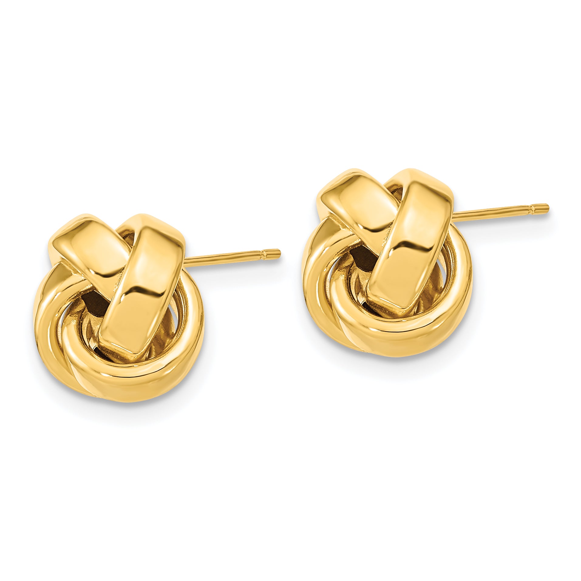 14k Polished Love Knot Post Earrings Secondary image
