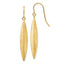 14k Brushed Dangle Earrings
