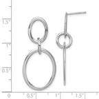 14K White Gold Hoop Earrings