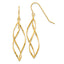 14K Twisted Dangle Earrings