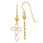 14k Cross Earrings