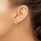 14k Polished Hinged Hoop Earrings