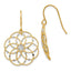 14K & Rhodium Diamond-cut Fancy Shepherd Hook Earrings