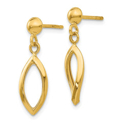 14K Post Dangle Earrings