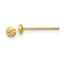 Textured Puffed Round Button Stud Earrings in 14K Yellow Gold