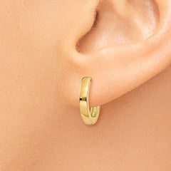 14K Round Hinged Hoop Earrings