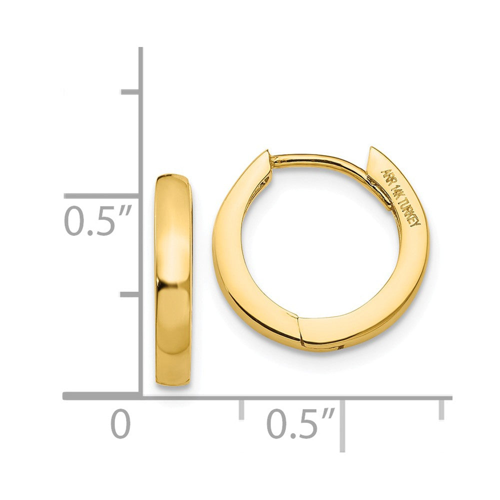 14K Hinged Hoop Earrings
