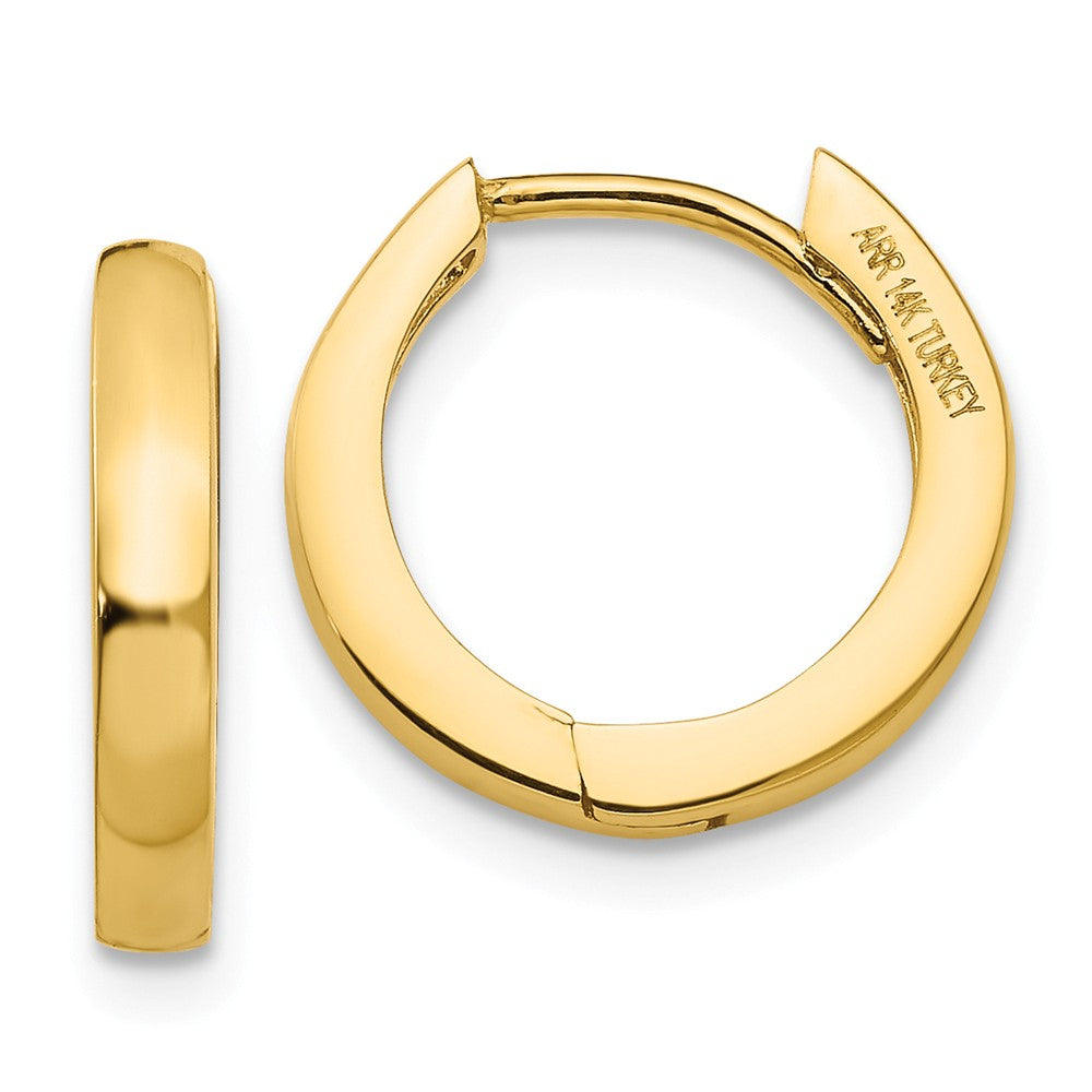 14K Round Hinged Hoop Earrings