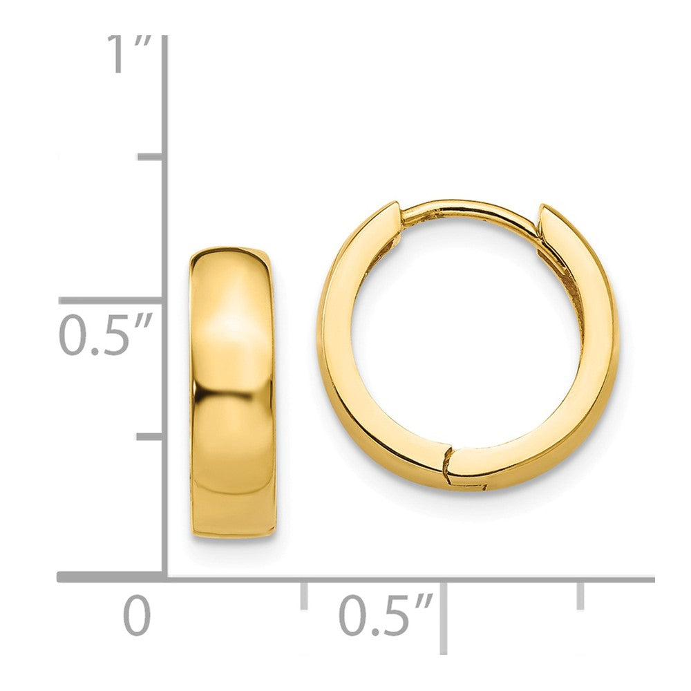 14K Hinged Hoop Earrings
