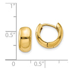 14K Hinged Hoop Earrings