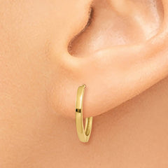 14K Round Hinged Hoop Earrings