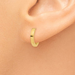 14K Round Hinged Hoop Earrings