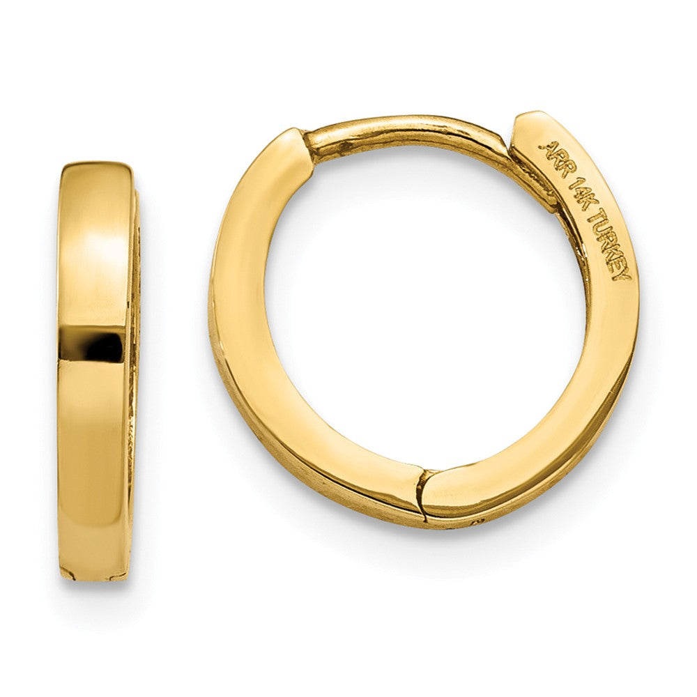 14K Round Hinged Hoop Earrings Main image