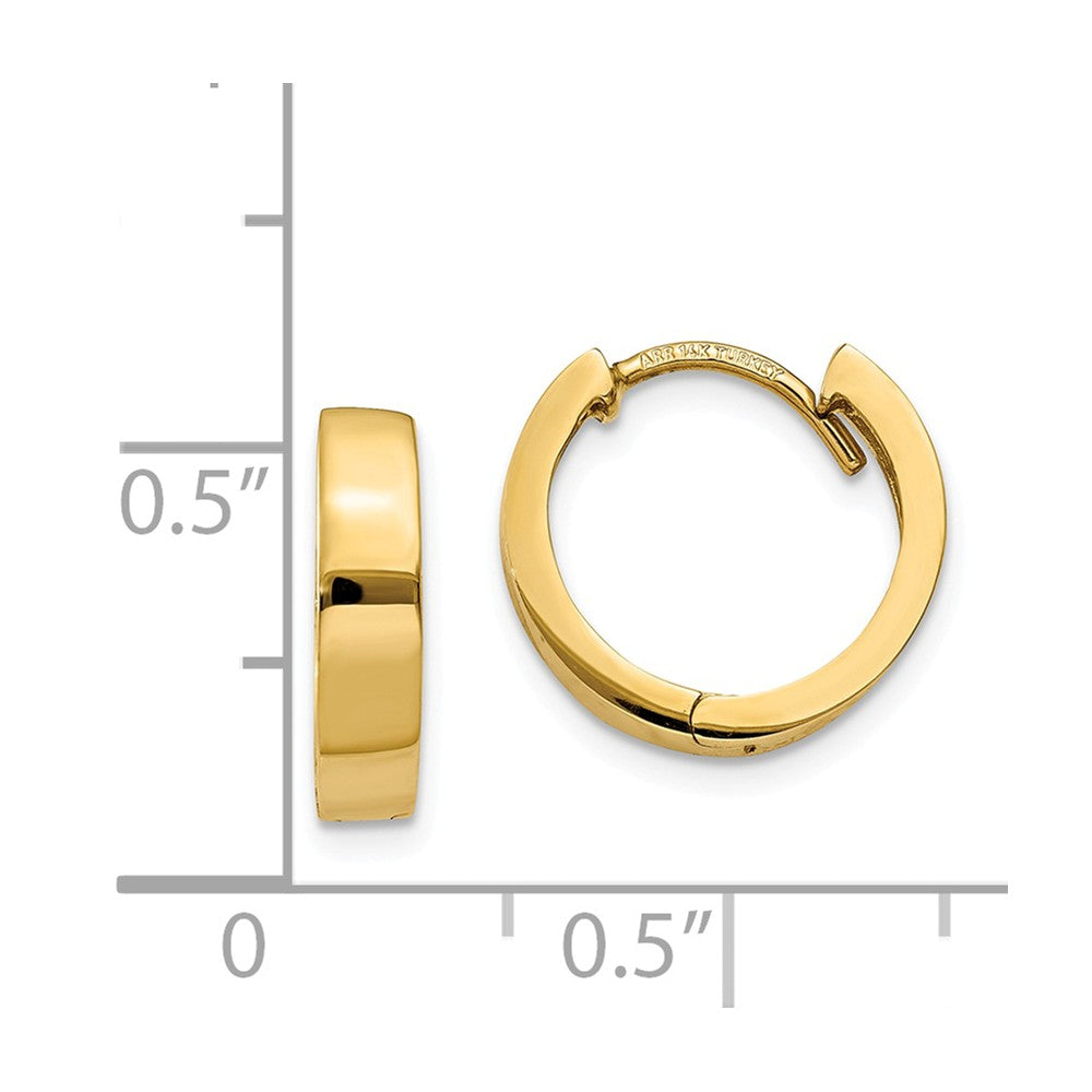14K Hinged Hoop Earrings