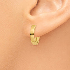 14K Round Hinged Hoop Earrings