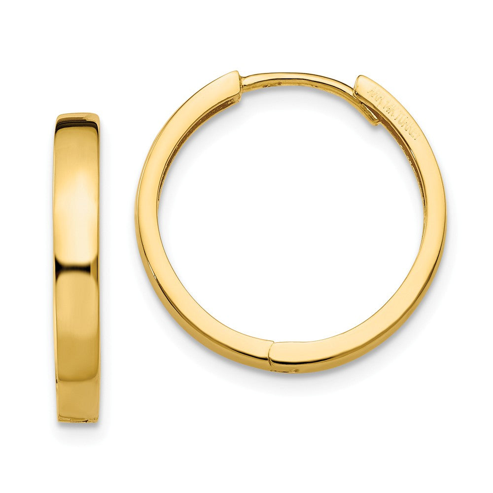 14K Hinged Hoop Earrings Main image