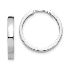14K White Gold Hinged Earrings