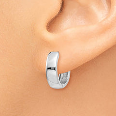 14K White Gold Hinged Earrings