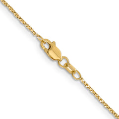 14K 16 inch .95mm Twisted Box with Lobster Clasp Chain