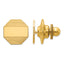 14k Men's Octagonal Grooved Tie Tac