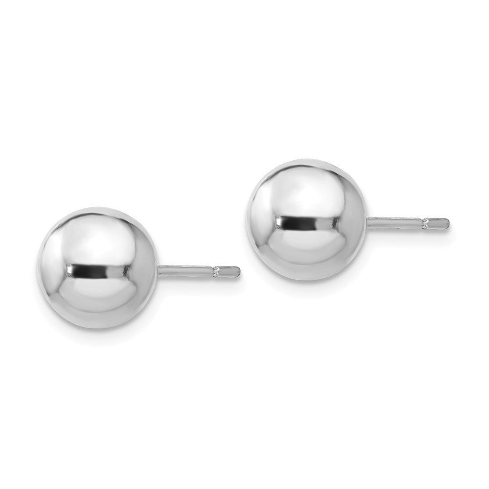 Sterling Silve 8mm Polished Ball Post Earrings Secondary image